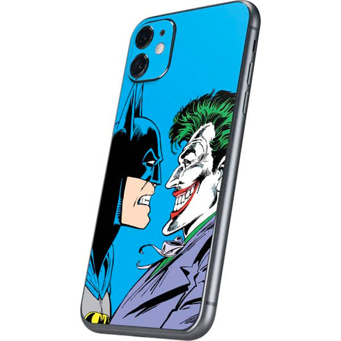 DC Comics The Joker vs Batman Vintage art iPhone 11 Skin